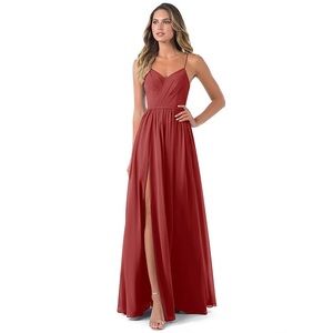 Azazie Cora Rust Dress
